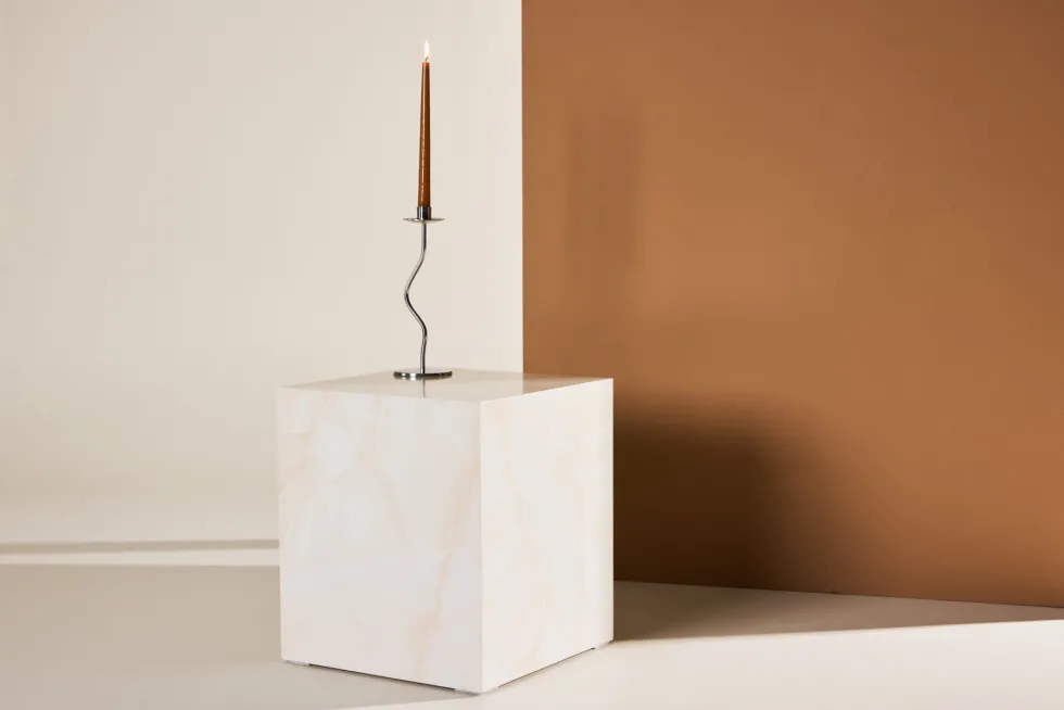 York Soffbord 40×40 Ljusgul