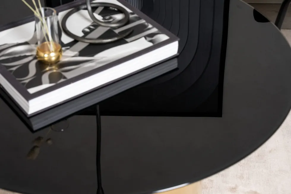 Ystad Soffbord ⌀80 Black