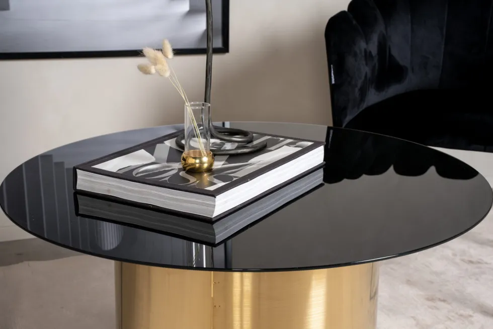 Ystad Soffbord ⌀80 Black