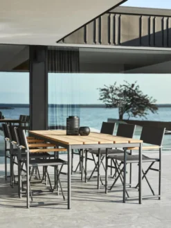 Zand Antracit/Teak matstol