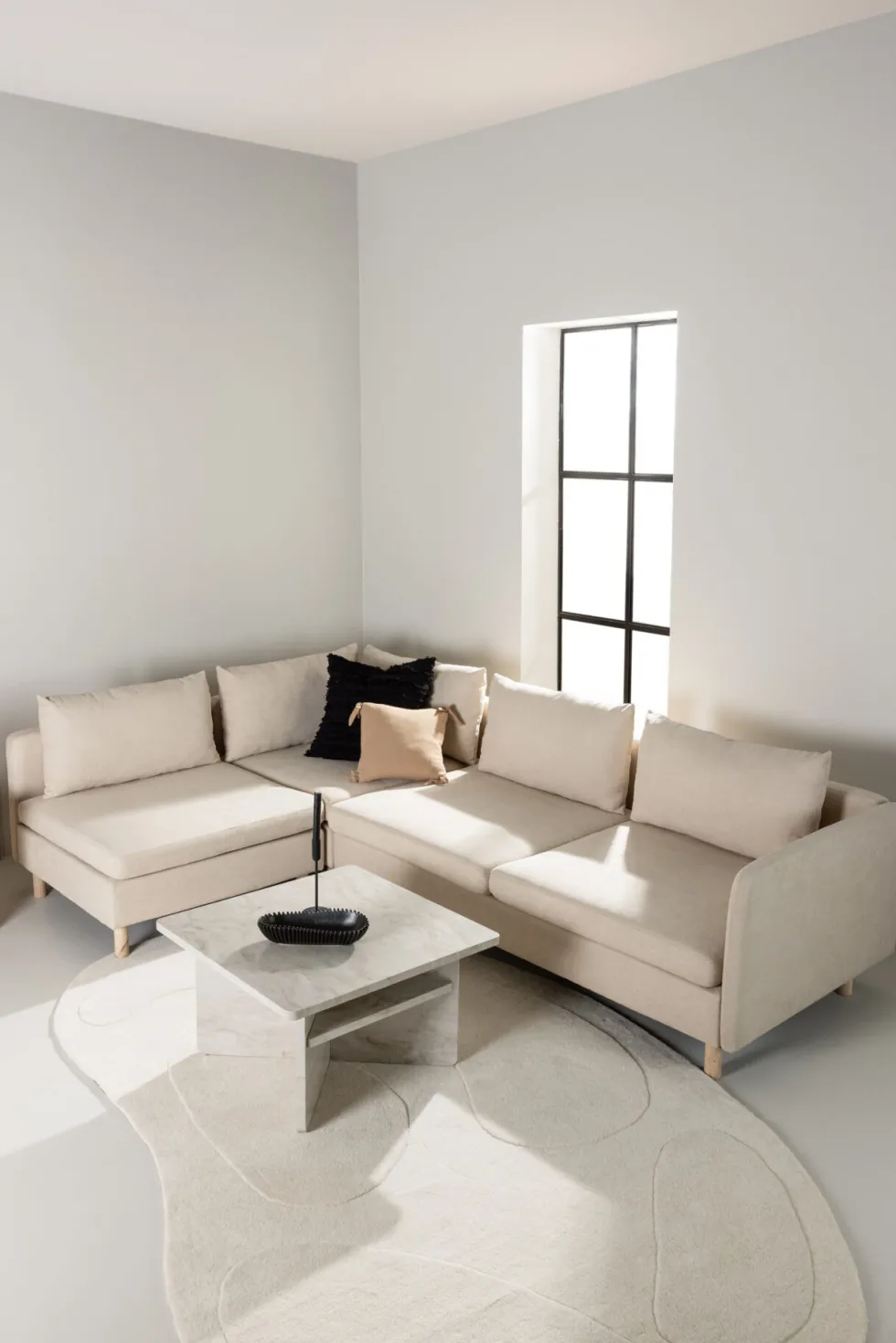 Zero 3-sits soffor Beige