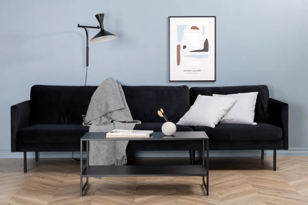 Zoom 3-sits soffor Black