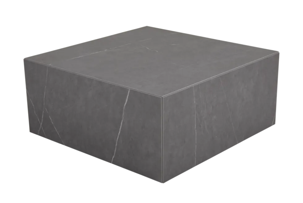 Zten soffbord Mörkgrå 80 x 80 cm